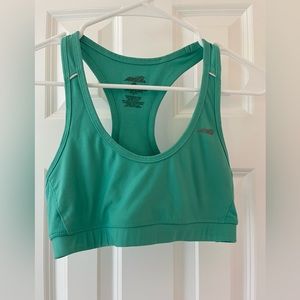 Green sports bra
